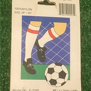 New vintage soccer/football large flag for outdoor/indoor doubled sided 28x40